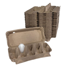 Load image into Gallery viewer, 10-Egg Cartons - Natural Pulp, Flat Top Blank