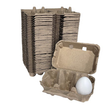 Load image into Gallery viewer, 6-Egg Cartons - Natural Pulp, Flat Blank Top