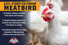 Load image into Gallery viewer, 22% ALL Natural Start to Finish Meatbird Crumbles - 10 lb