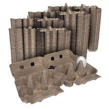 Load image into Gallery viewer, 12-Egg Cartons (2x6) - Natural Pulp, Flat Top Blank