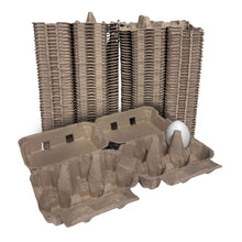 Load image into Gallery viewer, 12-Egg Cartons (2x6) - Natural Pulp, Flat Top Blank