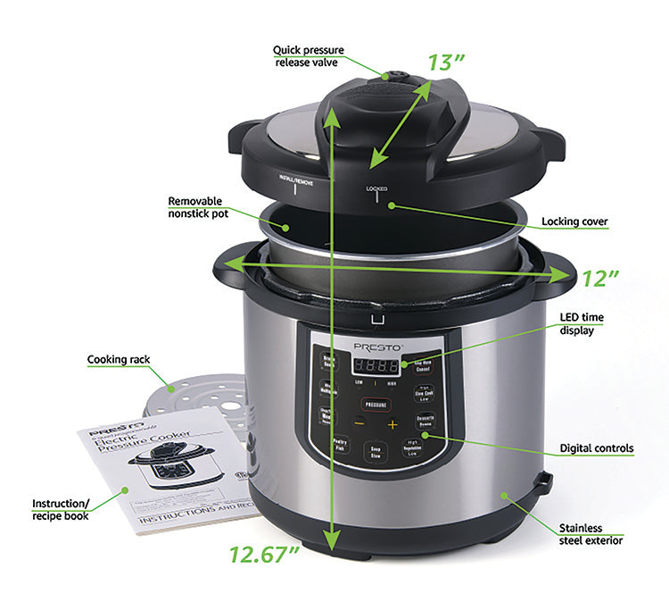 6QUART ELECTRIC PRESSURE COOKER PLUS Countryside