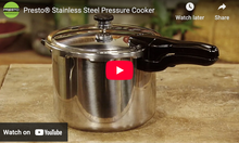 Load image into Gallery viewer, 6 Qt. Stainless Steel Pressure Cooker