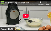 Load image into Gallery viewer, Flip Belgian Waffle Maker