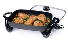 Load image into Gallery viewer, 16" Electric Skillet w/Glass Cover