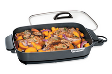 Load image into Gallery viewer, 16" Electric Slimline Skillet with Glass Cover