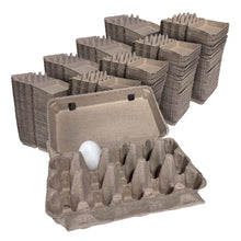 Load image into Gallery viewer, 15-Egg Cartons - Natural Pulp, Flat Top Blank