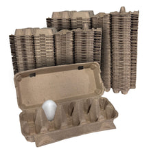 Load image into Gallery viewer, 10-Egg Cartons - Natural Pulp, Flat Top Blank