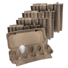 Load image into Gallery viewer, 10-Egg Cartons - Natural Pulp, Flat Top Blank