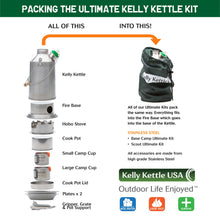 Load image into Gallery viewer, Kelly Kettle Ultimate Stainless Steel Scout Kit