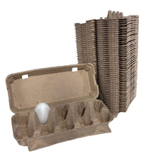 Load image into Gallery viewer, 10-Egg Cartons - Natural Pulp, Flat Top Blank