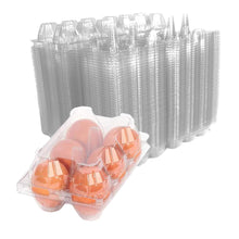 Load image into Gallery viewer, 6-Egg Carton - Clear Plastic