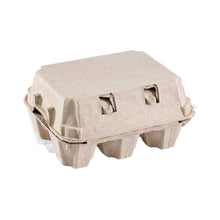 Load image into Gallery viewer, 6-Egg Cartons - Natural Pulp, Flat Blank Top