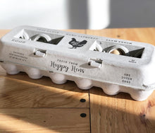 Load image into Gallery viewer, Henlay Laid Local Egg Cartons- Adorable Printed Vintage Design- 25, 90, or 250