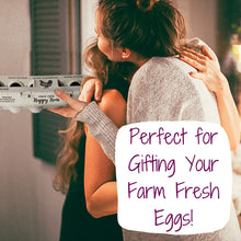 Load image into Gallery viewer, Henlay Laid Local Egg Cartons- Adorable Printed Vintage Design- 25, 90, or 250