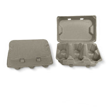 Load image into Gallery viewer, Henlay Duck Egg Cartons - Holds Half Dozen Jumbo Eggs- Blank Flat Top, 2 colors, 20 or 100