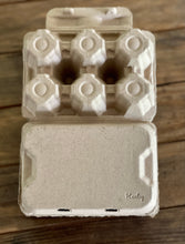 Load image into Gallery viewer, Henlay Duck Egg Cartons - Holds Half Dozen Jumbo Eggs- Blank Flat Top, 2 colors, 20 or 100