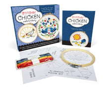 Load image into Gallery viewer, Stitchin' Chicken Embroidery Kit