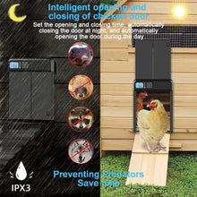 Load image into Gallery viewer, Smart Auto Chicken Coop Door with Timer