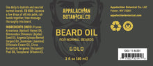 Load image into Gallery viewer, Beard Oil / Gold