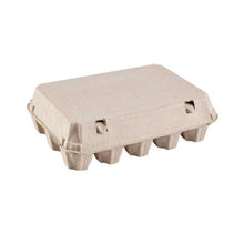 Load image into Gallery viewer, 15-Egg Cartons - Natural Pulp, Flat Top Blank