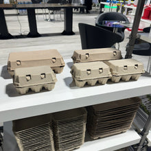 Load image into Gallery viewer, 10-Egg Cartons - Natural Pulp, Flat Top Blank