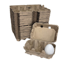 Load image into Gallery viewer, 6-Egg Cartons - Natural Pulp, Flat Blank Top