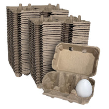 Load image into Gallery viewer, 6-Egg Cartons - Natural Pulp, Flat Blank Top