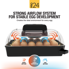 Load image into Gallery viewer, Pro24 Tabletop Automatic Egg Incubator (24 Eggs)