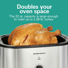 Load image into Gallery viewer, Electric Roaster Oven 22 Quarts, Stainless Steel