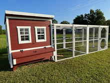 Load image into Gallery viewer, Wooden 16 Ft. Chicken Run (8’W X 16’L X 6’3”H)