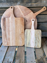 Load image into Gallery viewer, Best Charcuterie Board - Vintage Style Round Maple French Breadboard