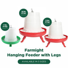 Load image into Gallery viewer, Farmight Open Top Hanging Feeder with Legs, 2 colors, 3 sizes