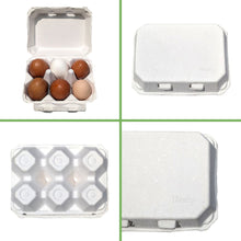 Load image into Gallery viewer, Half Dozen Egg Cartons - Henlay Blank Flat Top, Six Pack, 2 colors, 20 or 100