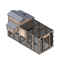 Load image into Gallery viewer, Gray Stand & Runs for Large Snap Lock Chicken Coops by Formex