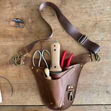 Load image into Gallery viewer, Ultimate Leather Garden Tool Belt & Holder - Extra Rivet Reinforced, Master Gardener Designed
