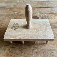 Load image into Gallery viewer, Wood Dibbler for Seed Trays & Beds- Multiple Seed Hole Maker