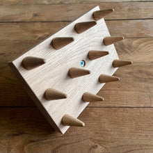 Load image into Gallery viewer, Wood Dibbler for Seed Trays & Beds- Multiple Seed Hole Maker