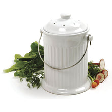 Load image into Gallery viewer, 1-Gallon Ceramic Compost Keeper