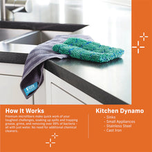 Load image into Gallery viewer, E-Cloth, Kitchen Dynamo Scrubber 2-Pk