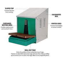 Load image into Gallery viewer, Nest-O-Matic Galvanized Nest Box