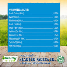Load image into Gallery viewer, 18% Healthy Harvest Medicated Starter/Grower - 5 lb
