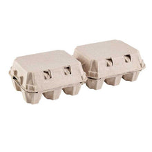 Load image into Gallery viewer, 12-Egg Cartons (2x6) - Natural Pulp, Flat Top Blank
