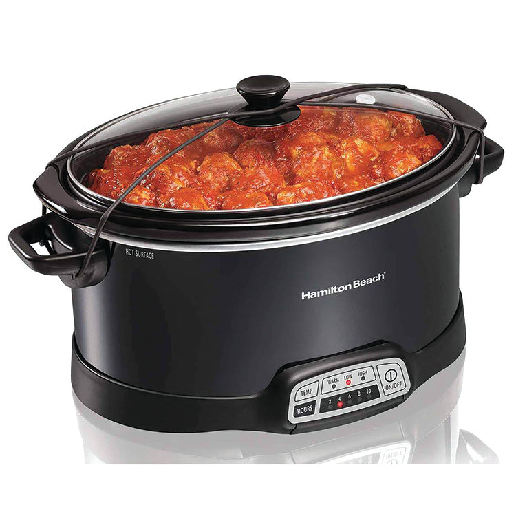 Hamilton Beach 8-Quart QuikCook Pressure Cooker in Black and