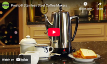 Load image into Gallery viewer, 6-Cup Stainless Steel Coffee Maker
