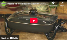 Load image into Gallery viewer, 16" Electric Skillet w/Glass Cover

