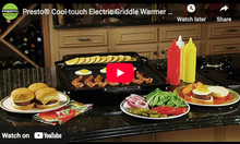 Load image into Gallery viewer, Cool-Touch Electric Griddle/Warmer Plus
