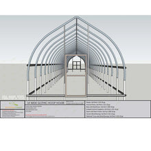 Load image into Gallery viewer, Gothic All-Metal High Tunnel Kit
