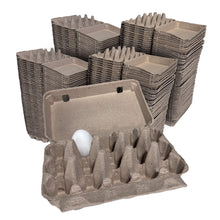 Load image into Gallery viewer, 15-Egg Cartons - Natural Pulp, Flat Top Blank

