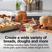 Load image into Gallery viewer, ARTISAN DOUGH &amp; BREAD MAKER, STAINLESS STEEL
